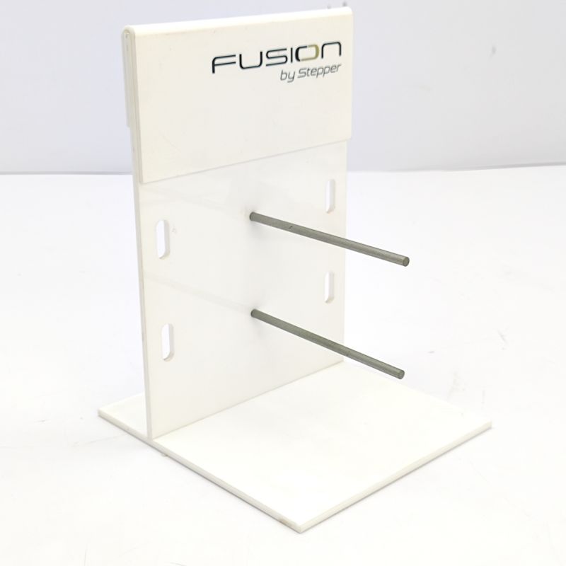 White acrylic double-layer glasses display stand custom logo